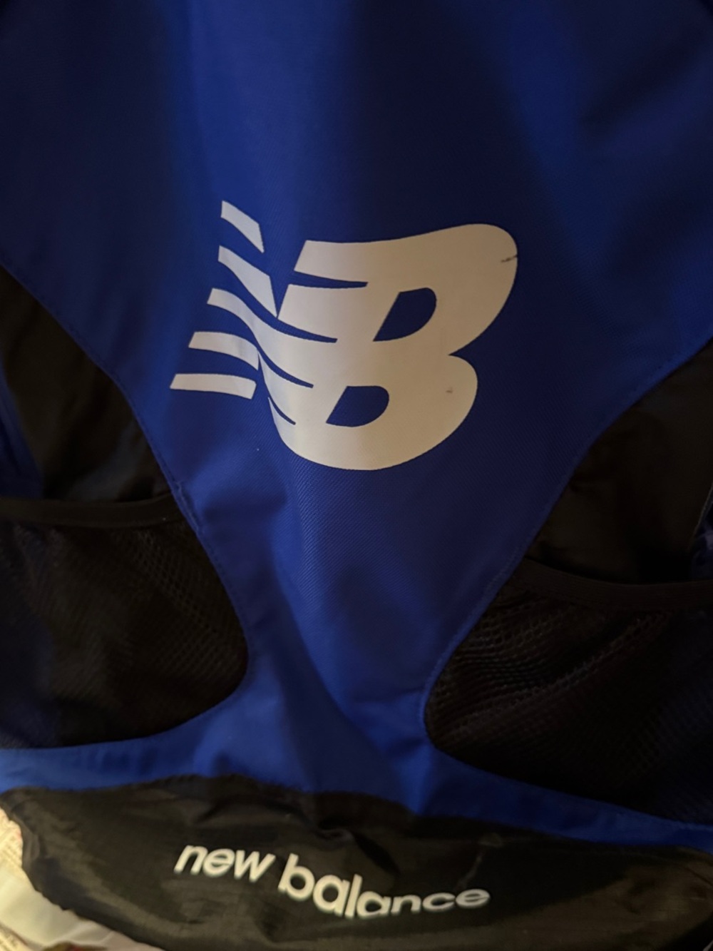 New Balance Royal Blue and Black Logo Backpack